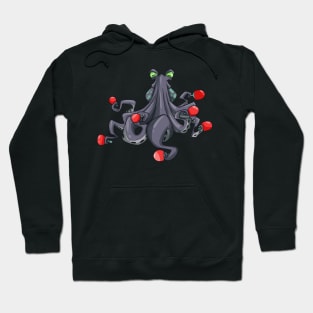 Ping Pong Table Tennis Tabletennis Funny Kraken Octopus Pun Hoodie